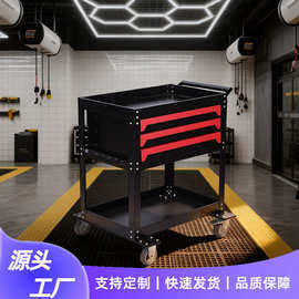 抽屉式可移动工具车多功能维修小推车五金汽修重型车间零部件车