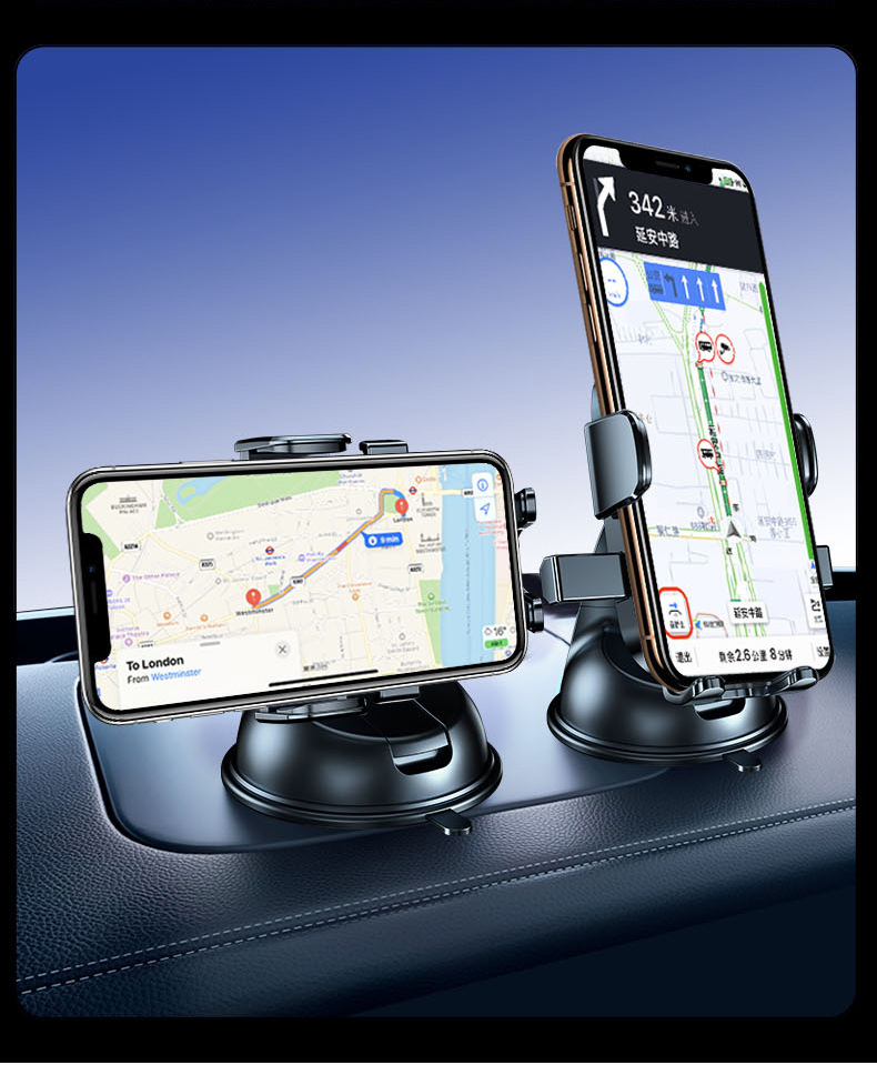 Popular suction cup car phone holder, car accessory, universal multifunctional phone navigation mount for air vents, cross-border product
