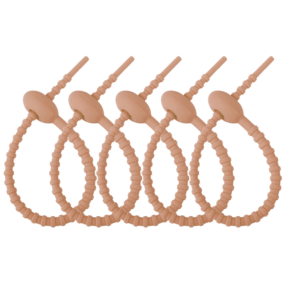 215mm color caramelo cinta de silicona cable de datos de almacenamiento cordón DIY llavero TikTok caja ciega joyería cordón