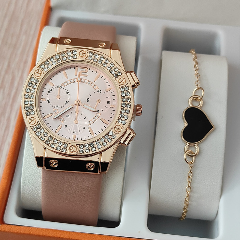 Casual Star Heart Shape Rose Buckle Quartz Women's Watches display picture 12