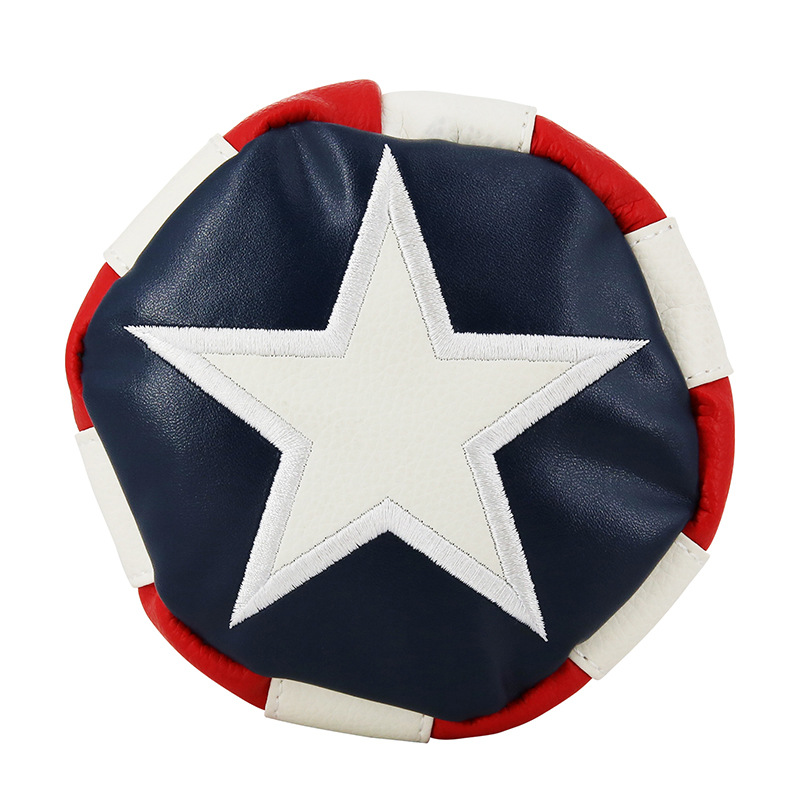 Hermoso país poste de madera cubierta de tapa de cilindro de cinco estrellas cubierta de club de golf cubierta de poste de madera cubierta de tapa impermeable cubierta protectora