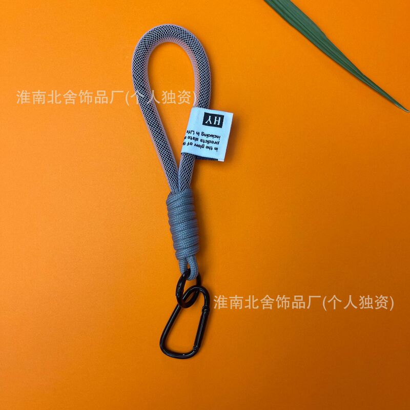スマホストラップ 編み込みリストストラップ 紛失防止 メッシュ カラフル 多機能キーホルダー カメラストラップ スマホケース対応 手作り風|undefined