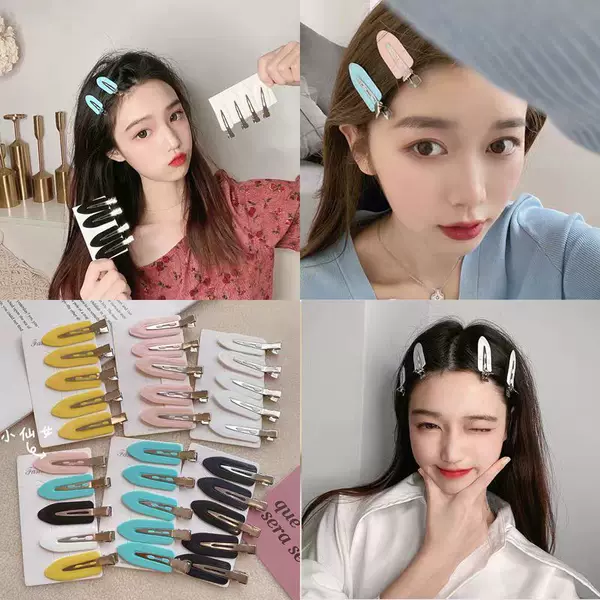 Seamless Hairpin Female Side Hair Clip Korean Popular Headwear Bangs Small Side Clip One-word Hairpin Duckbill Clip