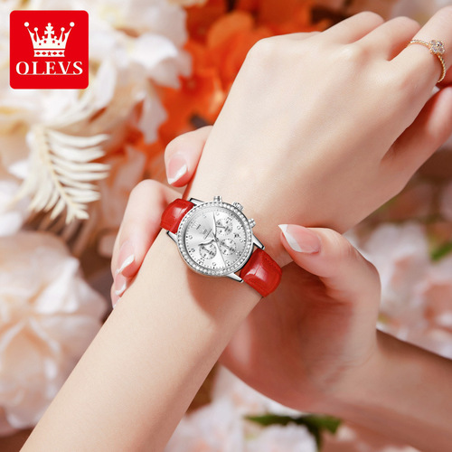 Celebrity endorsement Julian Cheung Oris brand watch multi-function chronograph quartz watch women's watch women's watch