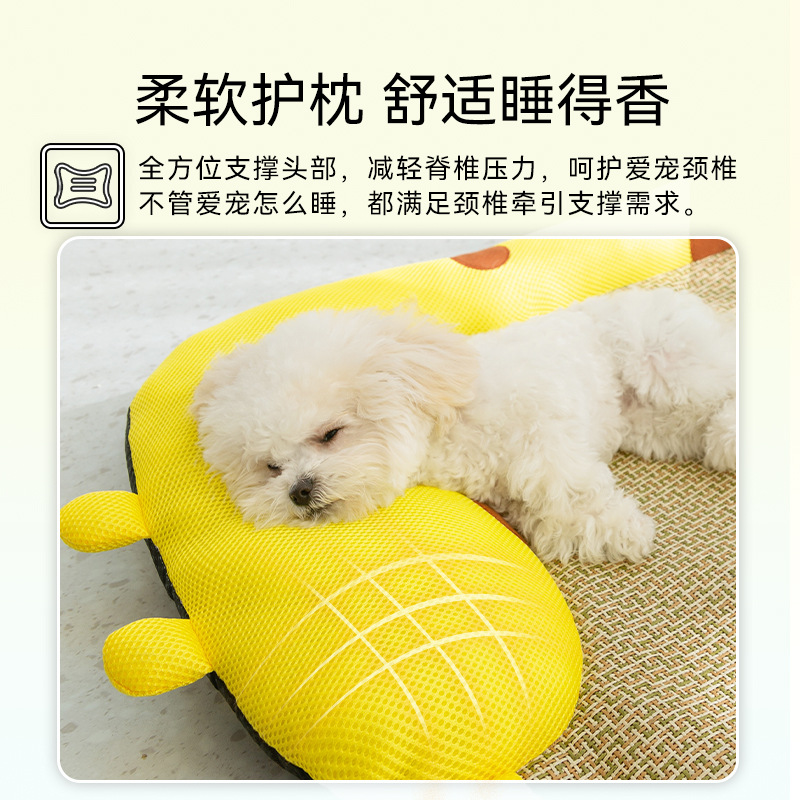 Verano perro lindo sofá almohada con forma de animal muñeco estera estera para perros pequeños y medianos estera para perros