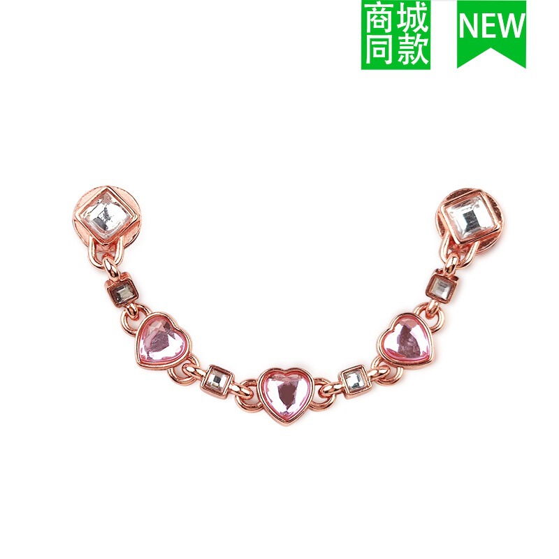 クロスボーダー卸売新しいクロックスアクセサリー靴バックル金属レターチェーン適応クロス靴花 DIY アクセサリー|undefined