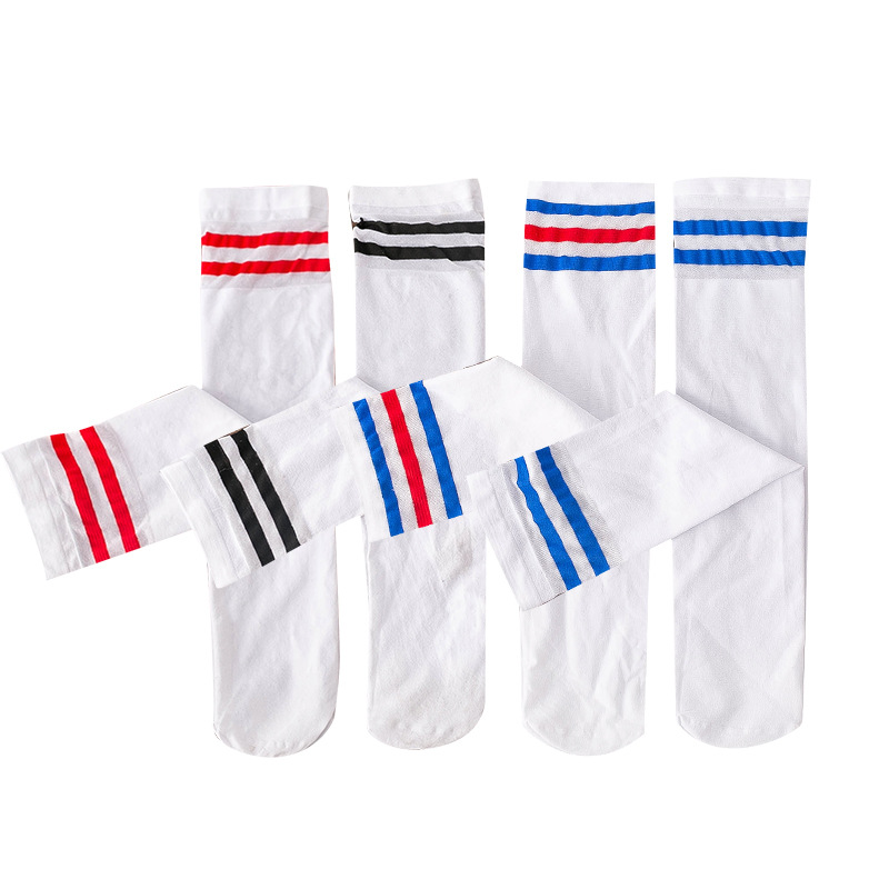 White bottom blue stripe