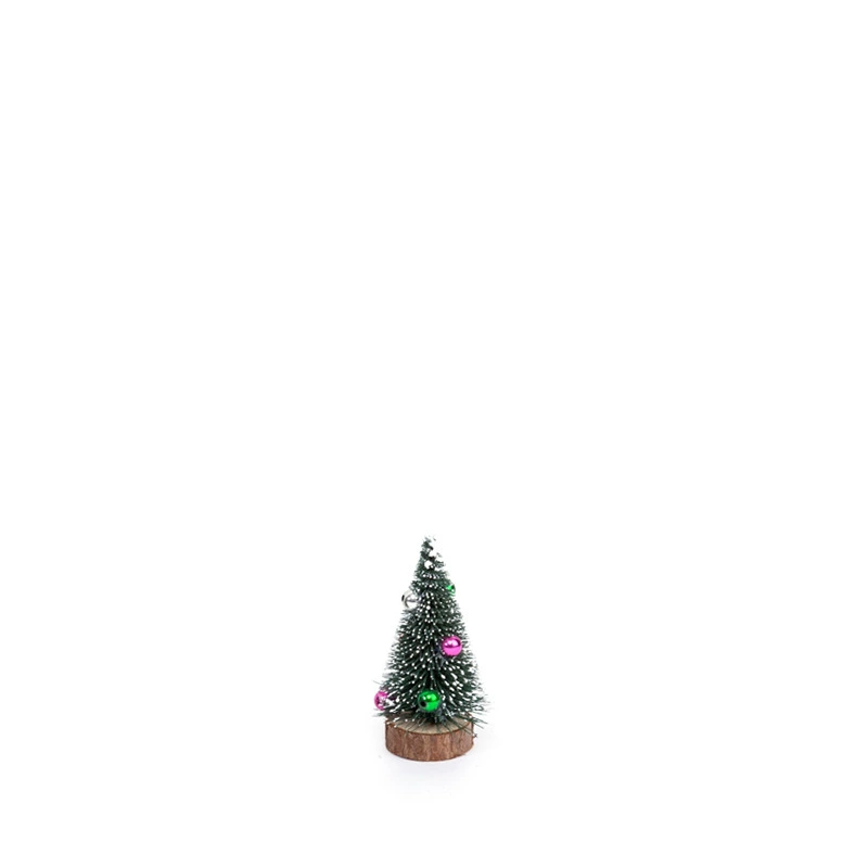 Велветовая настольная елка Christmas, снеговая вершинка с цветными жемчужными украшениями, 10–30 см