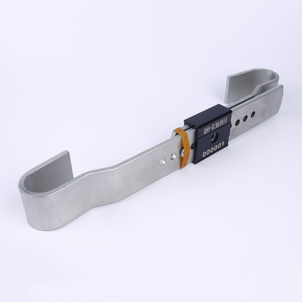 PY-2009新国标集装箱门闩封大铁封条铅封银灰色铁板集装箱大铅封