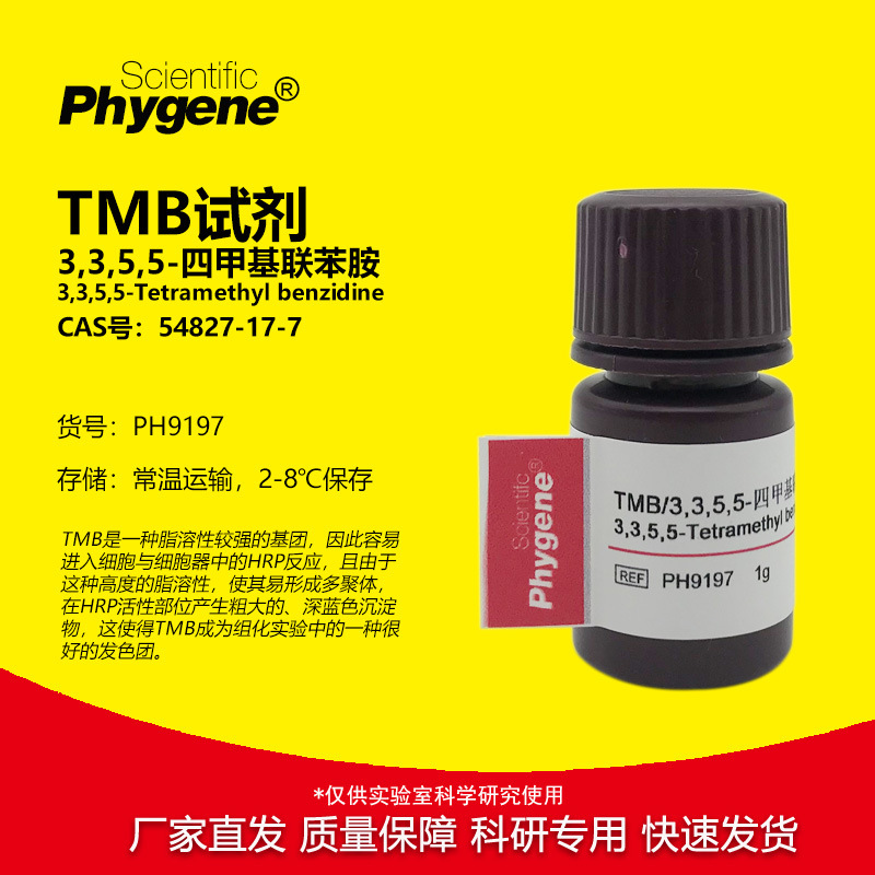 3,3,5,5-四甲基联苯胺 TMB游离酸 TMB试剂 5g [PH9197 PHYGENE]