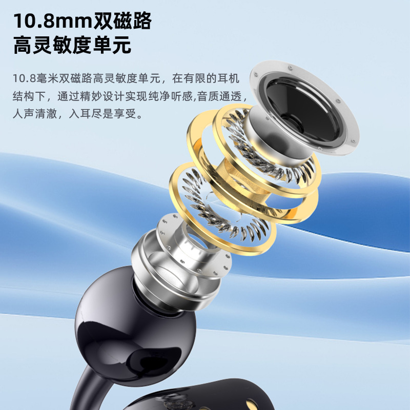 国境を越えた気伝導ワイヤレス Bluetooth オープン スポーツ ランニング サイクリング イヤー クリップ タイプ 軽量で快適なスポーツ ノイズ リダクション|undefined