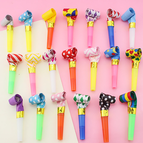 Dragon whistle cheerleader birthday party party long nose whistle holiday gift cheer props event atmosphere