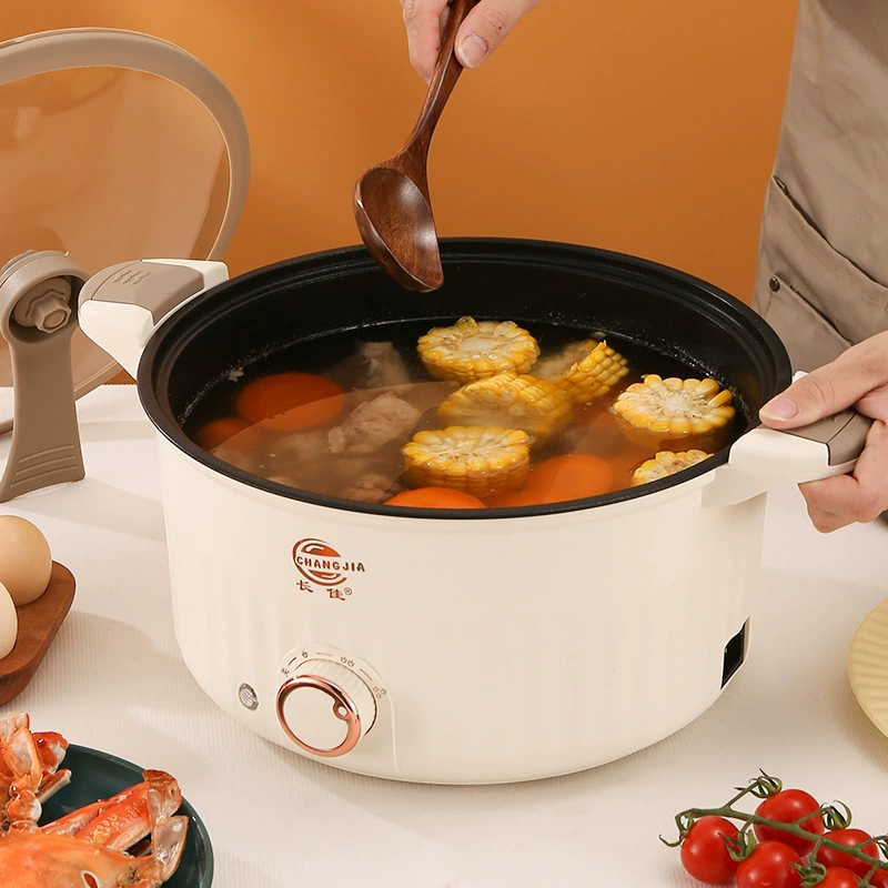 Электрическая wok-плита бытовая для кухни студентов общежития, пароварка и кастрюля, маленький электрический cooker, многофункциональный маленький электрический горячий горшок