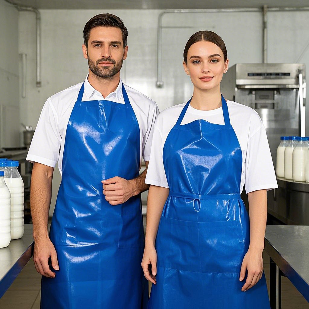 내유성 산 및 알칼리성 앞치마 두꺼운 방수 길어진 주방 수생 식품 공장 레스토랑 내마모성 남성 및 여성 작업 앞치마