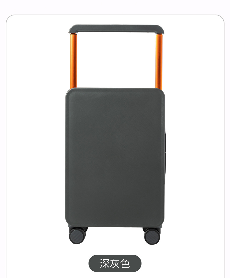 Vali nhựa PC 20 inch bánh xe vòng bi thật, vách ngăn đôi, màu cam — Injection Molding PC Double vách ngăn với túi lưới màu cam chi tiết 34
