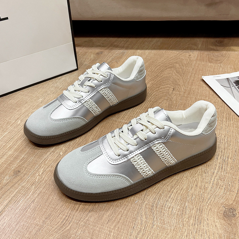 Zapatos de entrenamiento alemán de encaje de comercio exterior primavera y otoño para mujer nuevos zapatos Forrest Gump zapatos de deporte casuales de estilo explosivo de fondo plano, zapatos deportivos, zapatos individuales image 7