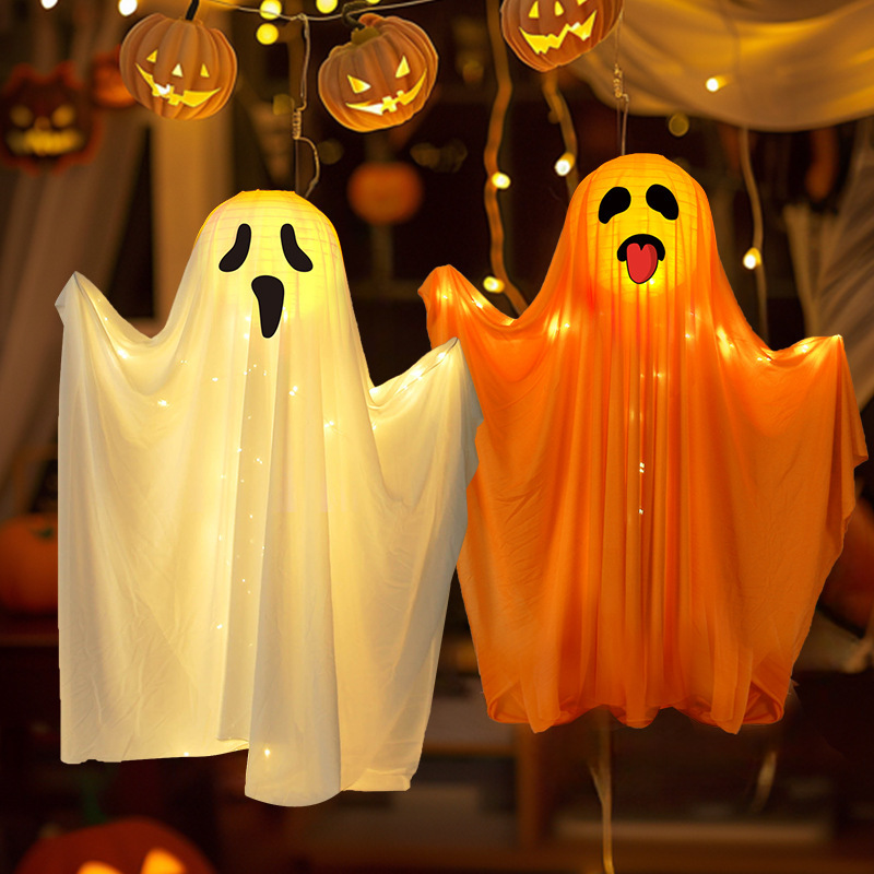 ハロウィンゴーストランタンペンダントハロウィン装飾ペンダントパーティーレイアウト小道具ハロウィンポータブルランプ|undefined