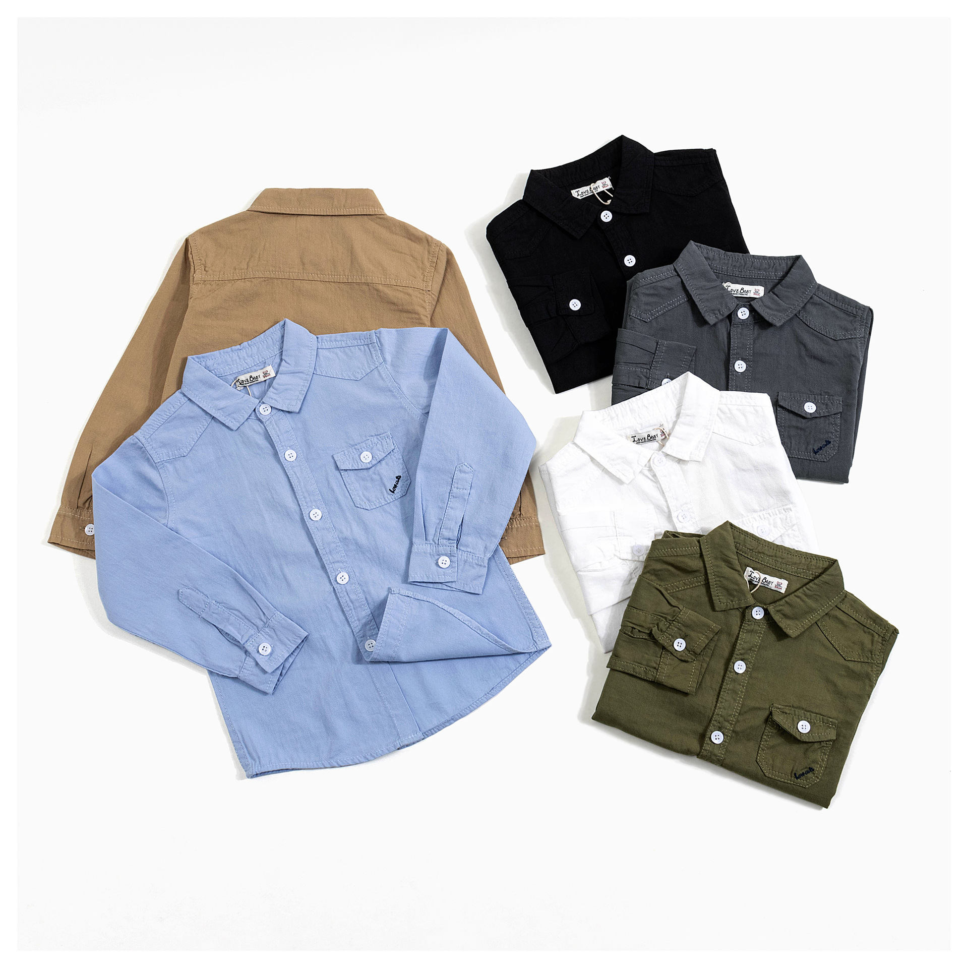 children's autumn cotton shirt for students for boys