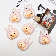 呆萌小豬 樹脂飾品配件diy奶油膠 手機殼裝飾貼片 冰箱貼鞋包