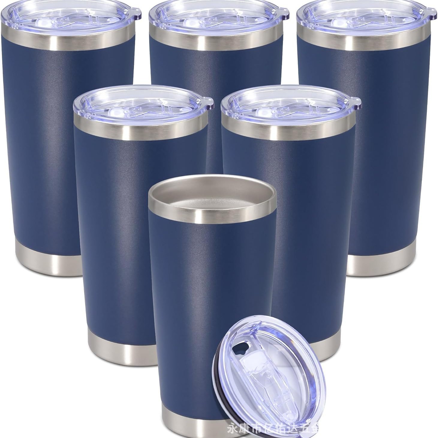 Ventas transfronterizas calientes 304 taza de aislamiento térmico de acero inoxidable de doble vacío de 20oz taza de aislamiento térmico portátil de automóviles de hielo