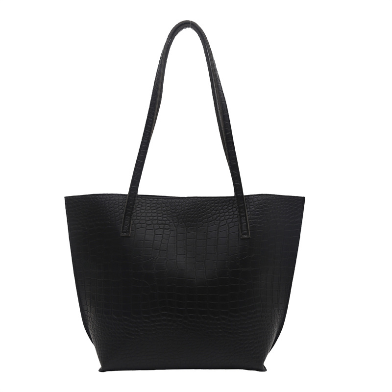Nuovo secchiello da donna con motivo coccodrillo, stile europeo 2026, grande capacità, dal design raffinato._voghion.com
