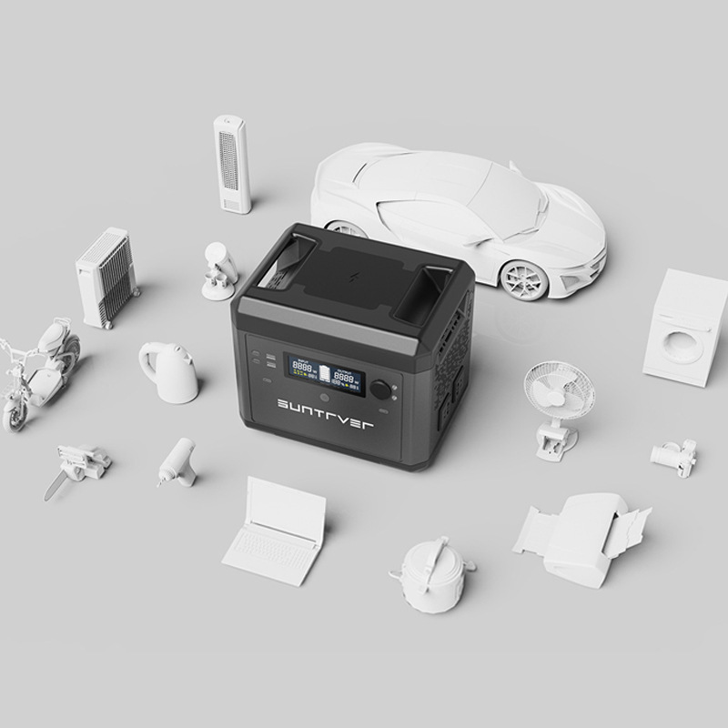 Portable 1000W multifunción fuente de alimentación de almacenamiento de energía al aire libre 220V fuente de alimentación de emergencia móvil de gran capacidad