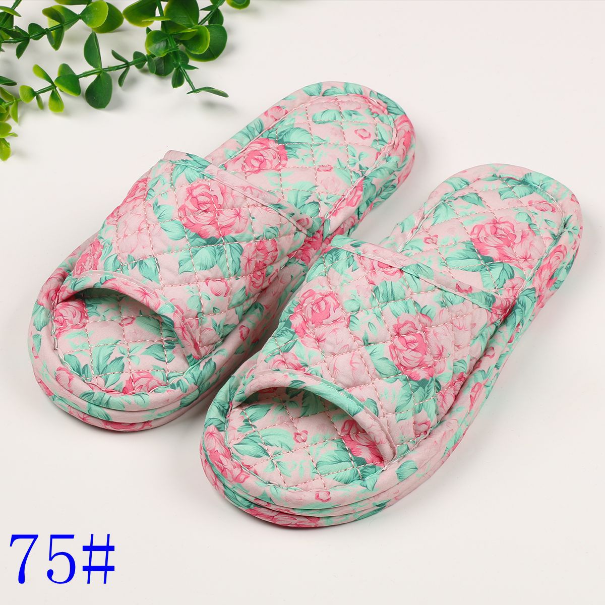 삼겹 꽃무늬 원단 여성용 75