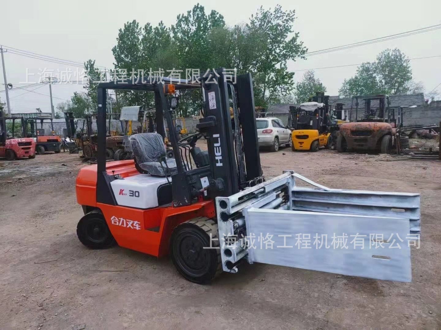 叉车转让3吨3.5吨4吨二手叉车，合力包夹叉车4米抱车出售