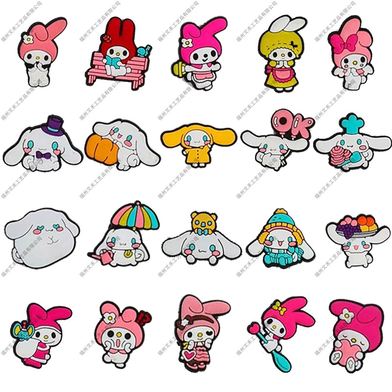 Модные шармы для обуви Sanrio Crocs: аксессуары для декора обуви своими руками из мягкого ПВХ-резины