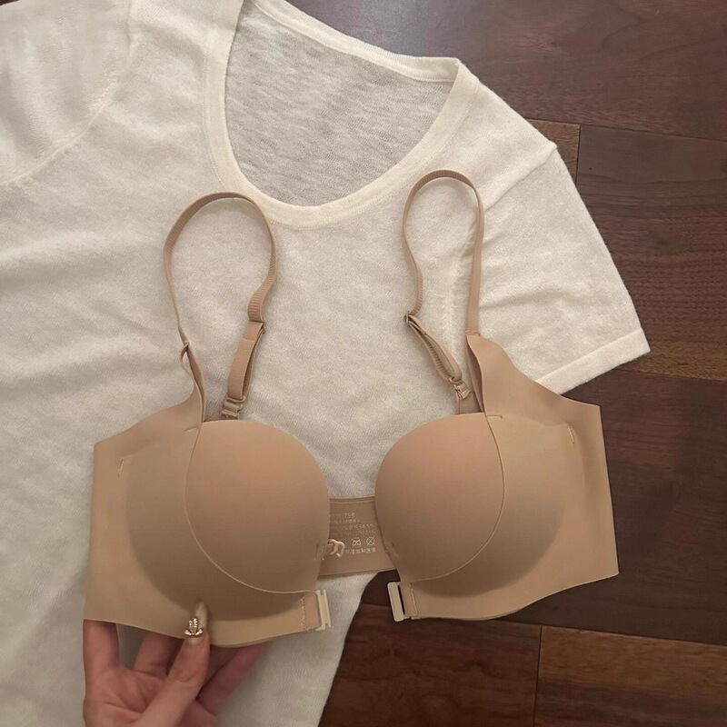 Large U-Shaped Backless Front-Clasp Bra for Women, Small Chest Push-Up, Side Breast Collection, Anti-Sagging, Adjustable, Enhancing Lift and Support Bra Large U-Shaped Backless Front-Clasp Bra for Women, Small Chest Push-Up, Side Breast Collection, Anti-Sagging, Adjustable, Enhancing Lift and Support Bra