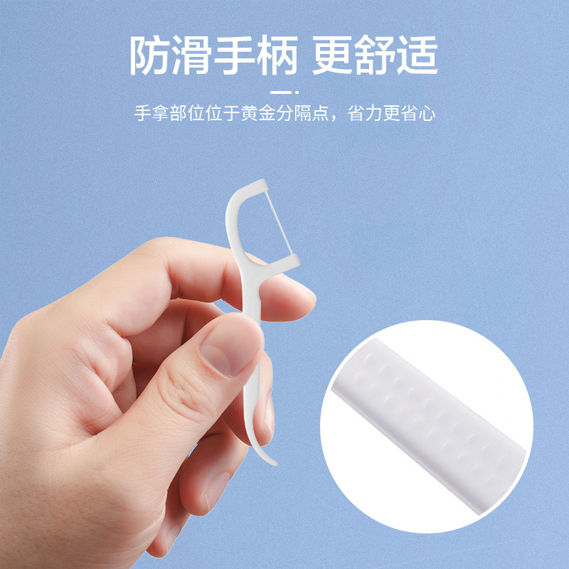 【Z】Chuju Dental Floss, Smooth and Fine, Household Packaging, High-Molecular Ultra-Fine Dental Floss, Family Pack, Boxed Toothpicks, Disposable, High Elasticity