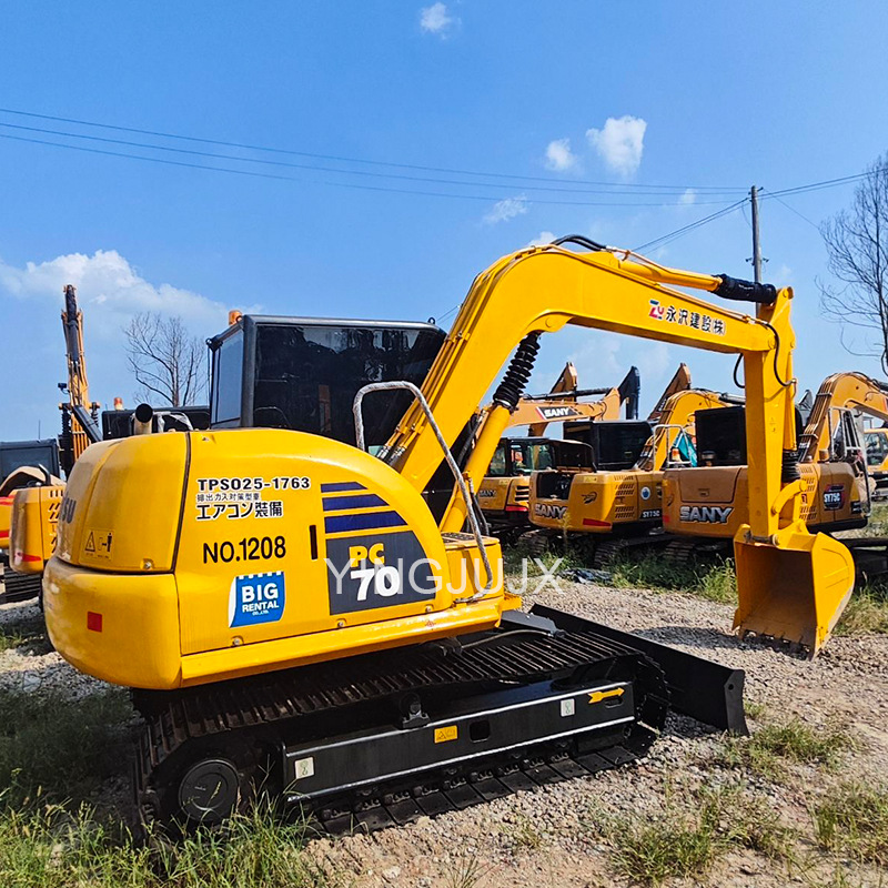 Excavadora Komatsu pequeña PC70 noventa por ciento de nuevos fabricantes exportación directa de comercio exterior declaración transfronteriza mini