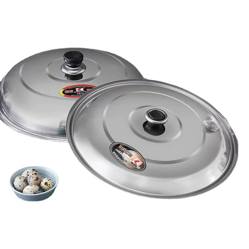 Оптовая Продажа с фабрики Магнитная утолщенная Крышка для горшка из нержавеющей стали Крышка вок Крышка сковороды Многоцелевая крышка Плоская крышка Высокая крышка