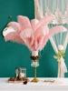 High -quality ostrich woolen table lamp feathers wedding road introduction desktop candlestick decorative clothing store home flower arrangement ornaments