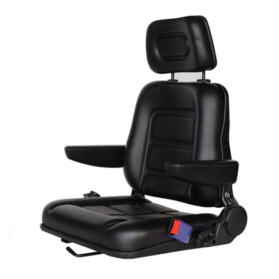 Universal modified seats for Heli forklifts, Hangcha sweepers, loaders, LiuGong, LonGong, Hyundai tricycles (Other Automotive Safety Supplies) - luxury-model-automatic-seatbelt-armrest-headrest