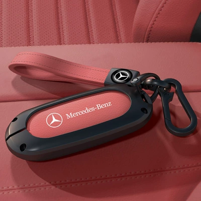 E300L Car C200L Shell – Car key bag - type-c-gun-color-bangladesh-red-key-cover-original-color-leather-cord
