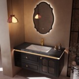 Дубовый керамический гигиенический таз, французский стиль