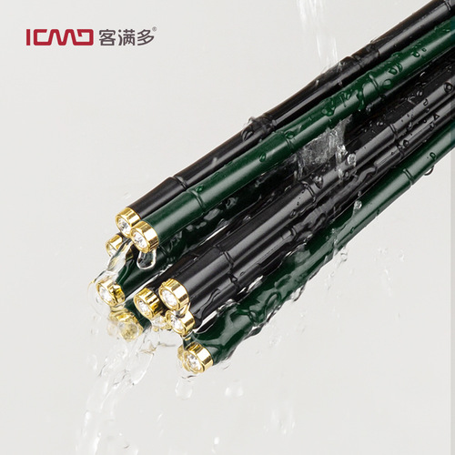 Kemanduo Alloy Chopsticks Household 304 Stainless Steel Chopsticks Gift Box Nordic Style Tableware Manufacturer Wholesale Serving Chopsticks