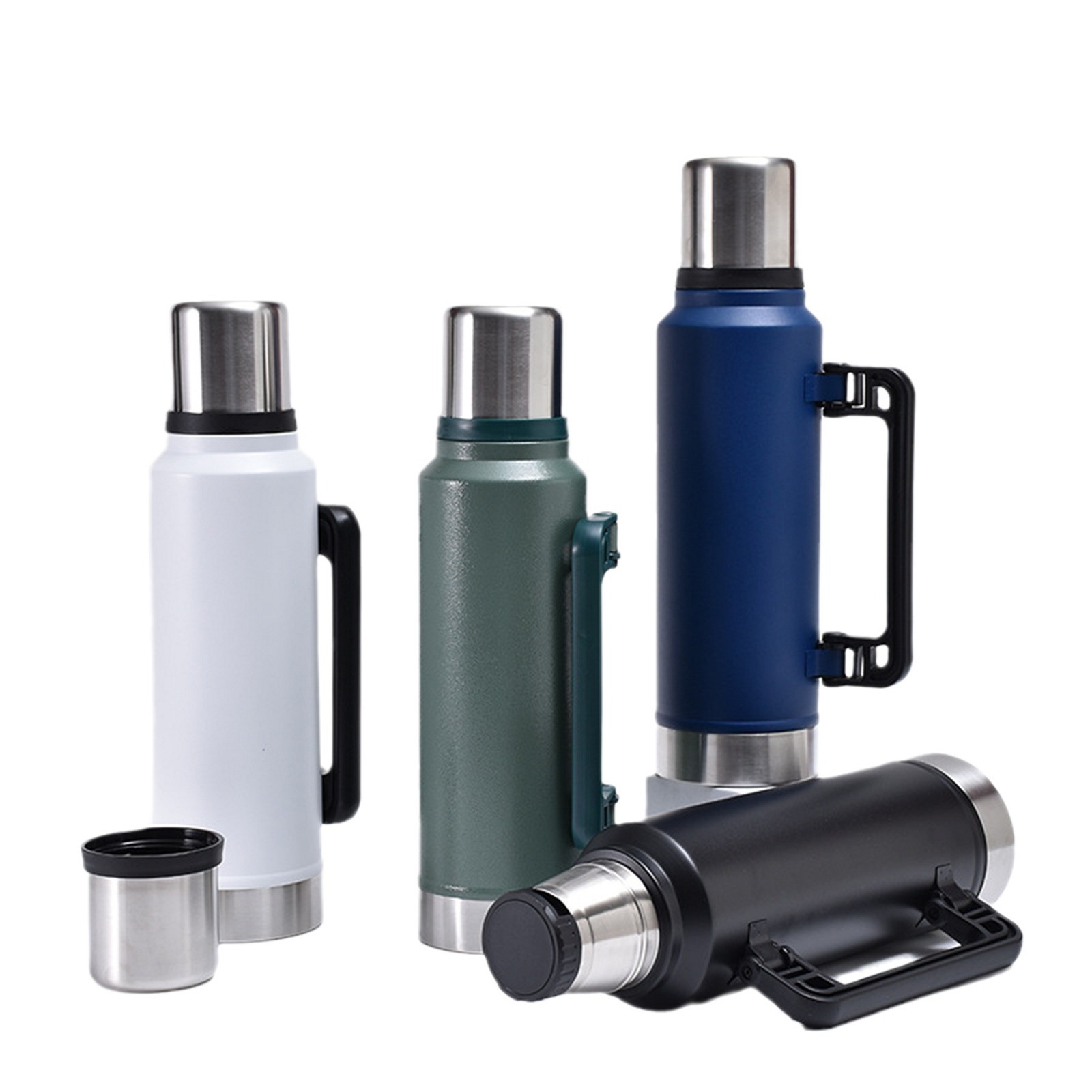 Hervidor portátil Stanley de 1000 ml, hervidor térmico plegable para exteriores, taza térmica de acero inoxidable 304, sellada al vacío, de larga duración.