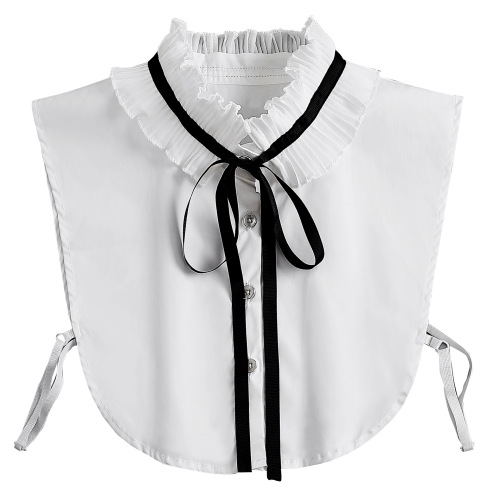 Korean women's white lace stand-up collar shirt shirt fake collar accessories