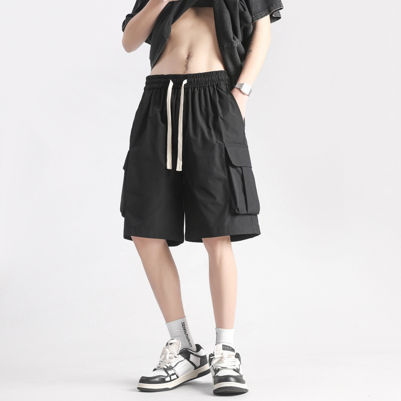 Summer Workwear Shorts for Men, Thin and Loose, Casual Functional Men's Sports Shorts, Unisex Trendy Style