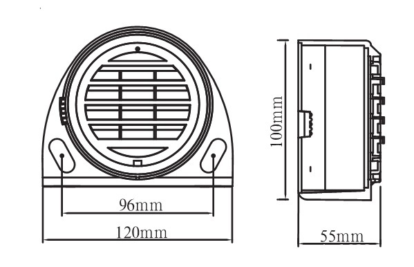 Car, truck, and construction vehicle 12-80V personalized steering real-voice ultra-loud reverse horn and reverse alarm