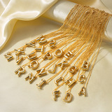 (Трансграничная торговля), брендовая подвеска из нержавеющей стали с буквами, ожерелье, европейский стиль, золото 18 карат, английские буквы