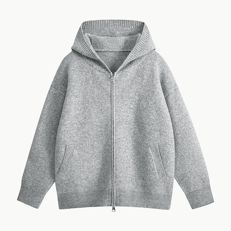 2026秋季圆领长袖针织开衫腈纶材质透气功能宽松版型罗纹底摆，男装针织衫/毛衣，星座614