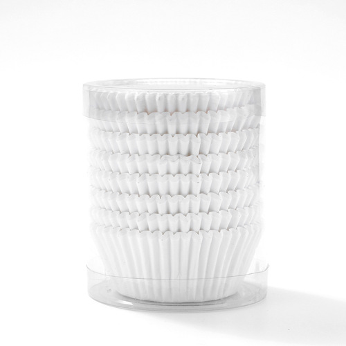 Manufacturer wholesale pure white cake cup 100 tube high temperature resistant food grade greaseproof paper baking paper tray