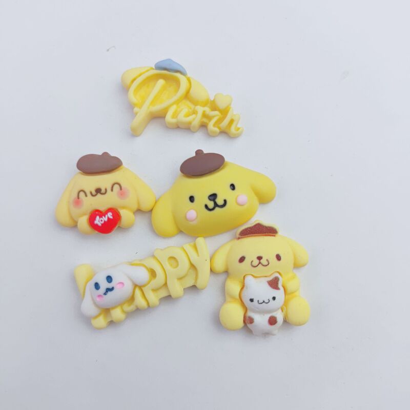 Soft rubber cartoon Christmas Snowman hole shoes flower phone case cream glue DIY stickers hair accessories hairpin hair rope accessories