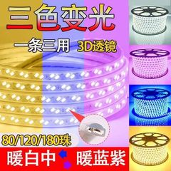 Led三色ランプセットのハイライト付き家庭用リビングルームの天井ランプは220v屋外ランプのラインライトが100メートルあります。