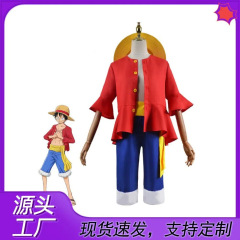 ルフィcos衣装ワンピース服コスプレ衣装服麦わら帽子道具衣装子供演出服