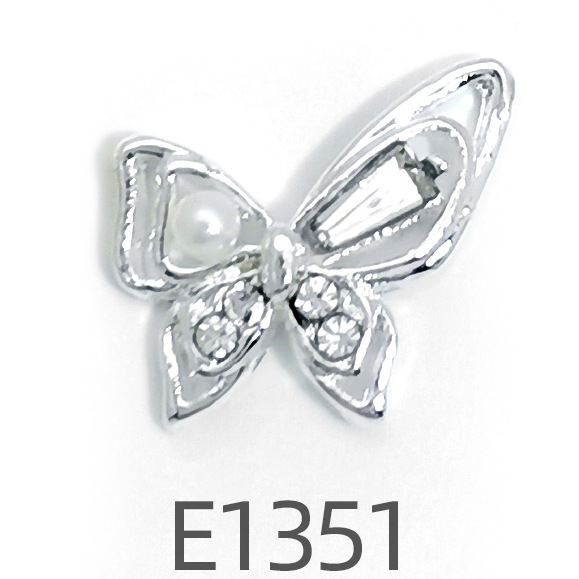 Internet celebridad nueva aleación de uñas joyería diamante lote mixto Opal mariposa perla abeja uñas rhinestone fábrica al por mayor