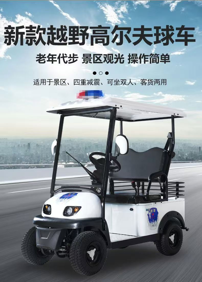 The New Bonderson E600 Electric Four-Wheeler with Steering Wheel and Two Seats Is Suitable for Property Patrol Electric Vehicles